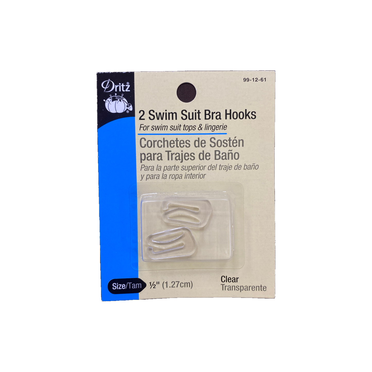 2 Swim Suit Bra Hooks 1/2 inch