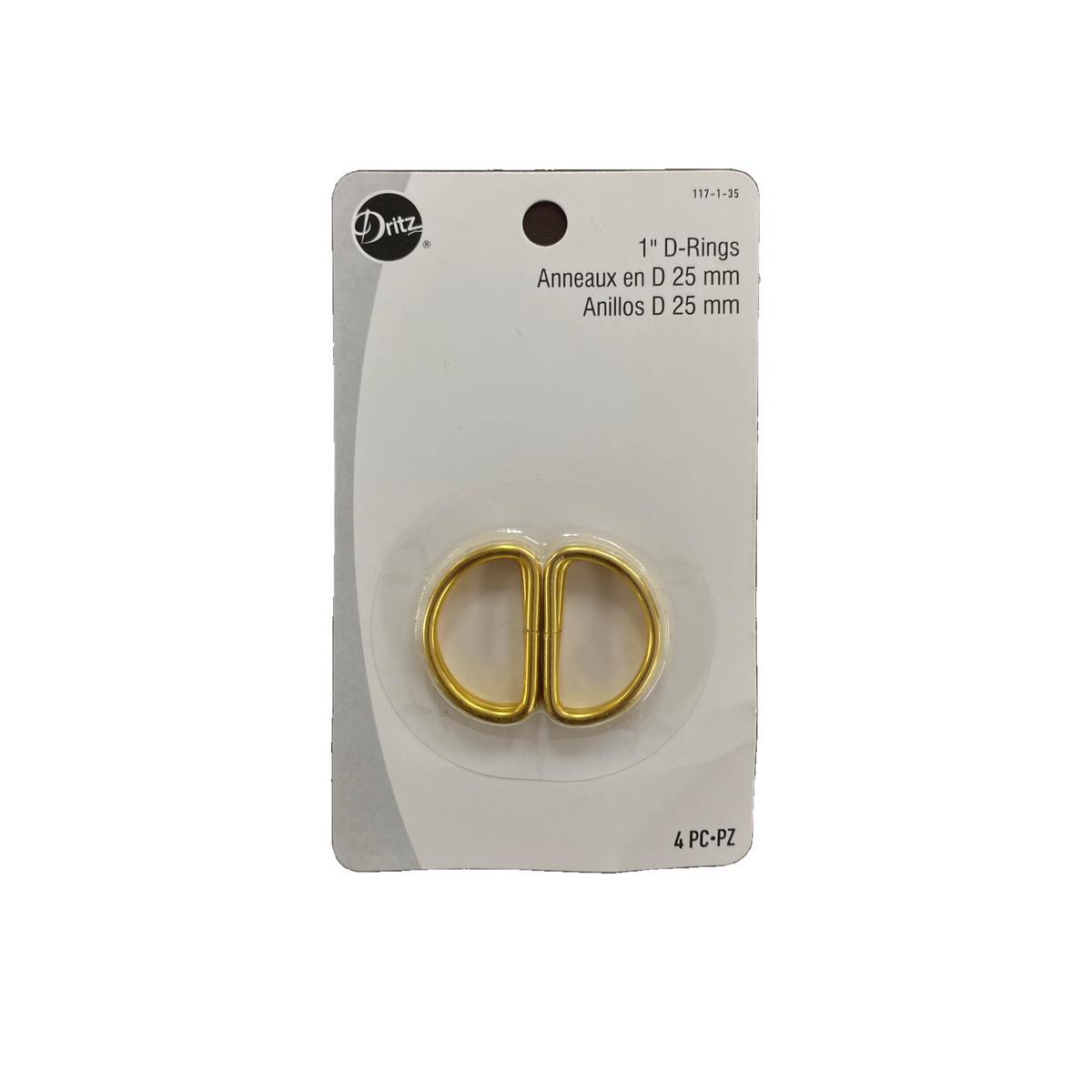 Prime D Rings D-Rings 1” (Gold) – Centro Telas PR