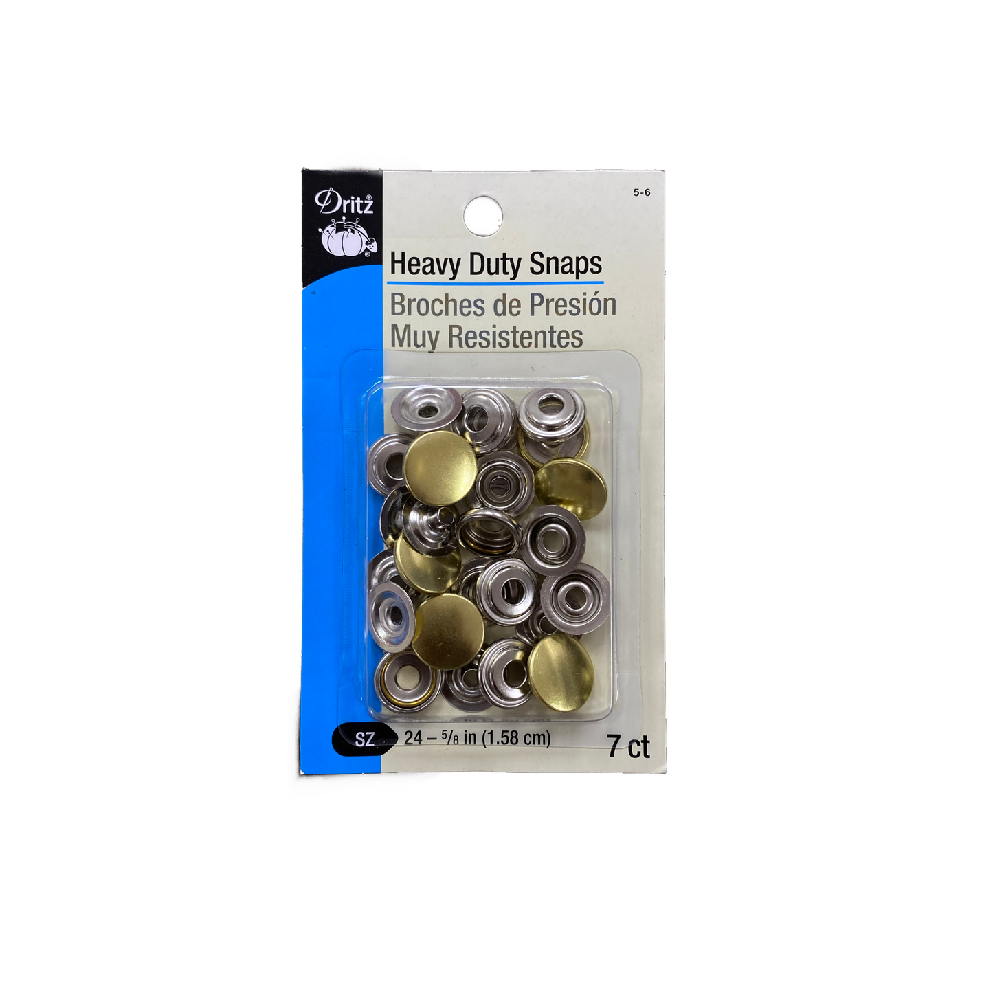 Heavy Duty Snaps (Gold) 5/8 inch