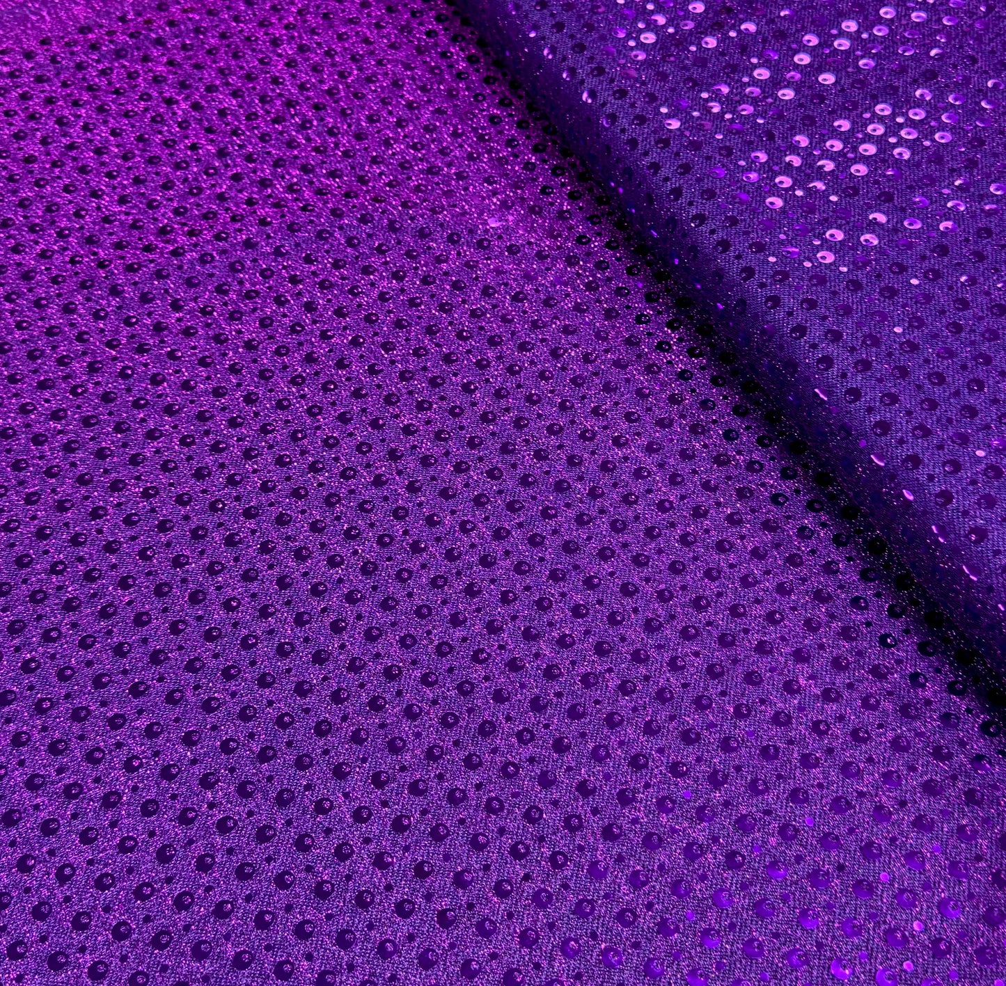 Faux Sequins - Purple with Magenta Sparkles