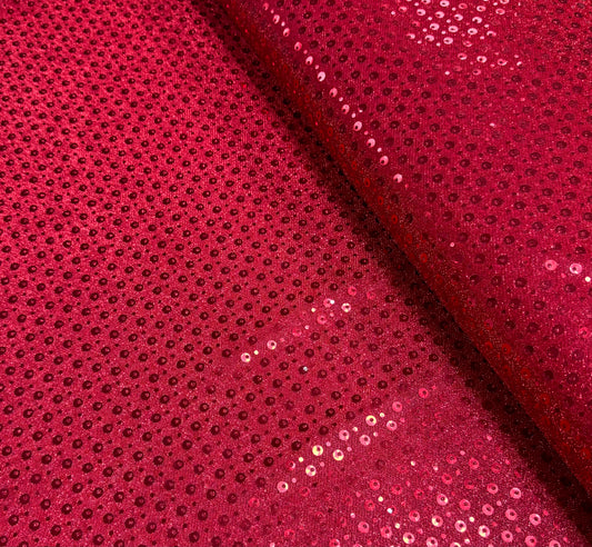 Faux Sequins - Red