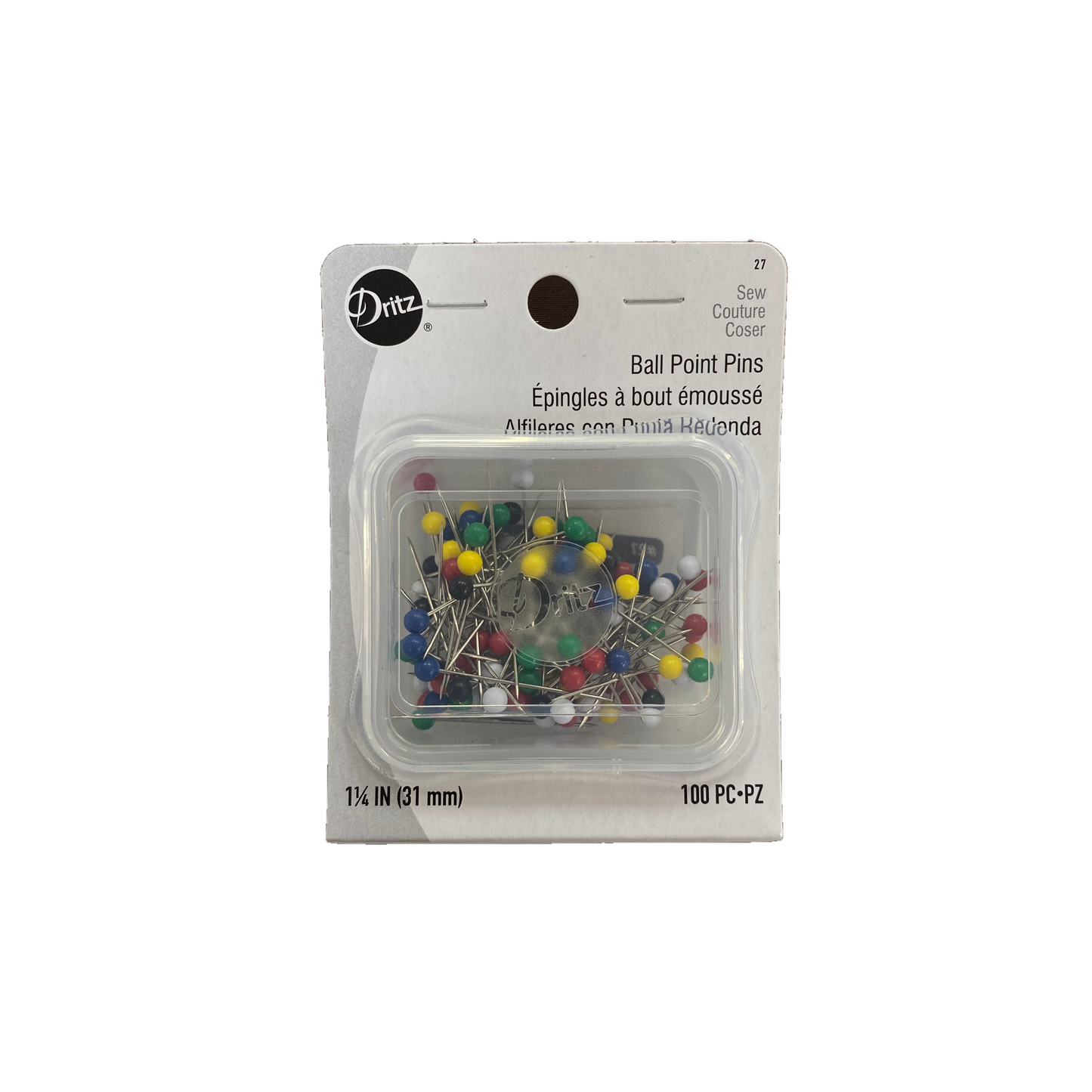 Color Ball Point Pins 1”1/4