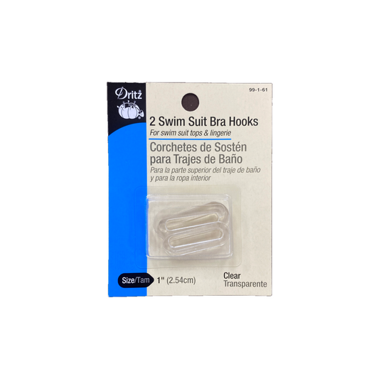 2 Swim Suit Bra Hooks 1” inch